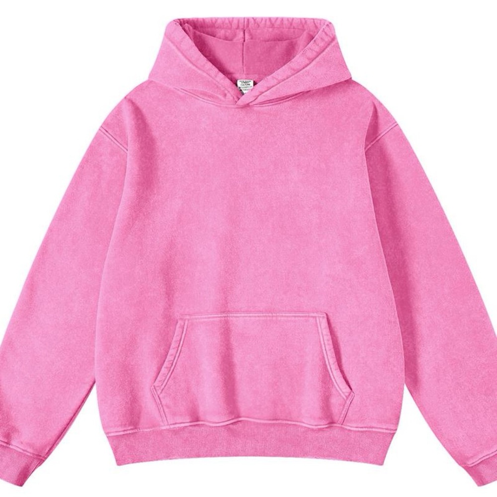 Faiable Fade Craft Unisex Oversized Acid Wash Hoodie Pullover